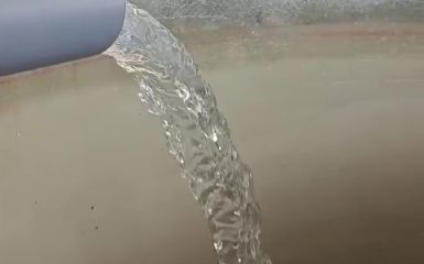 agua depurada con filtro prensa