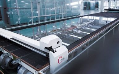 mesa de corte vidrio monolítico